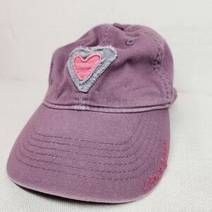 Life Is Good Purple Hat with Heart Patch
